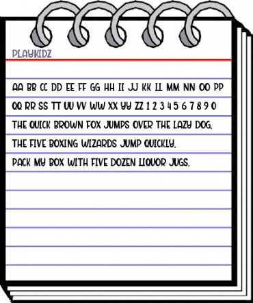 Playkidz Regular animated font preview Playkidz Regular animated font preview