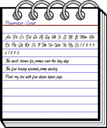 Playmaker Script animated font preview Playmaker Script animated font preview