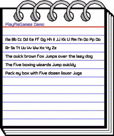 PlayMeGames Demo animated font preview PlayMeGames Demo animated font preview