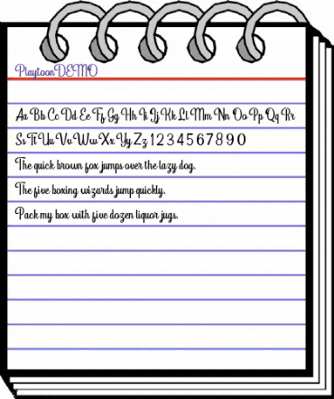PlaytoonDEMO Regular animated font preview