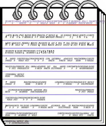 Pliskin Snake-Eyes-Italic animated font preview