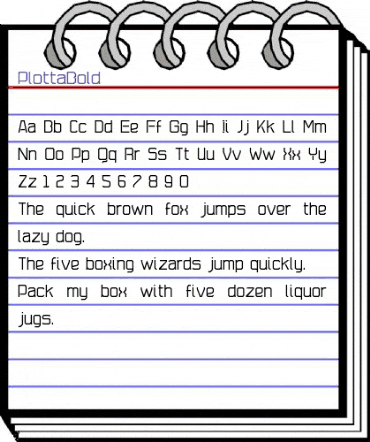 Plotta Bold animated font preview