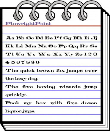 PlowrightPoint Regular animated font preview PlowrightPoint Regular animated font preview