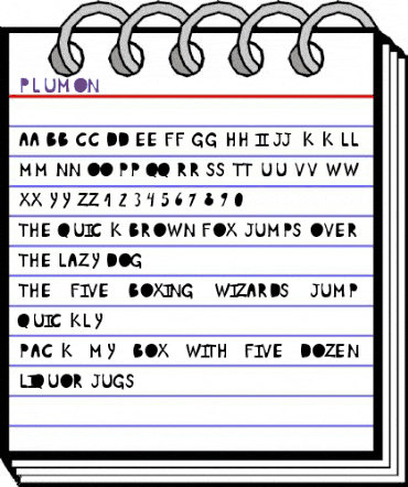 Plumon Regular animated font preview Plumon Regular animated font preview