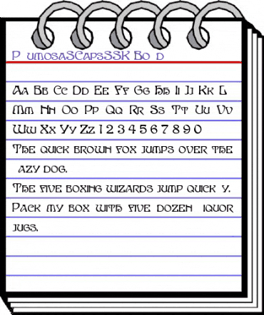 PlumosaSCapsSSK Bold animated font preview PlumosaSCapsSSK Bold animated font preview