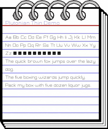 Plutonian Thin Demo Bold animated font preview