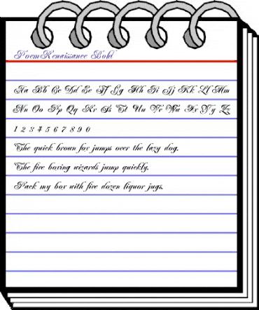 PoemRenaissance Bold animated font preview