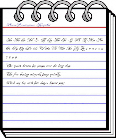 PoemRenaissance Regular animated font preview PoemRenaissance Regular animated font preview