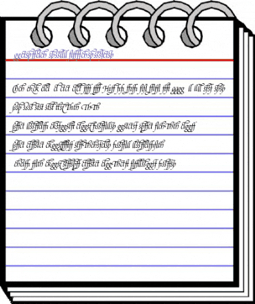 Poetica SuppLigatures Italic animated font preview