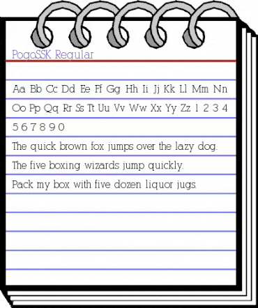 PogoSSK Regular animated font preview PogoSSK Regular animated font preview