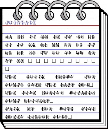 Pointage Regular animated font preview