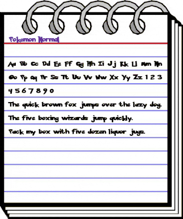 Pokemon Normal animated font preview Pokemon Normal animated font preview