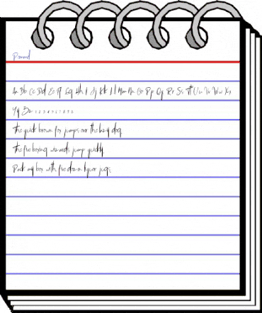 Pommel Regular animated font preview Pommel Regular animated font preview