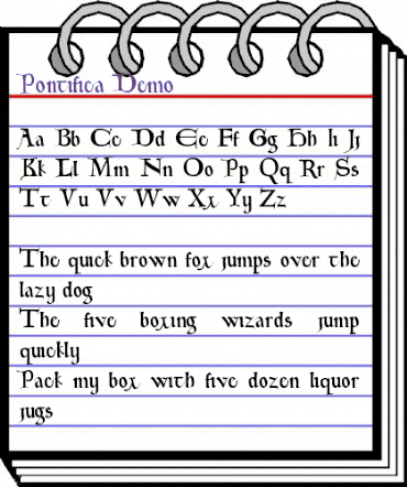 Pontifica Demo Regular animated font preview