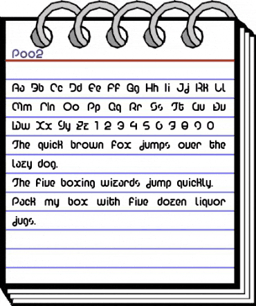 Poo2 Regular animated font preview