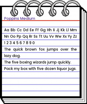 Poppins Medium Regular animated font preview Poppins Medium Regular animated font preview