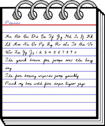 Popsies Regular animated font preview