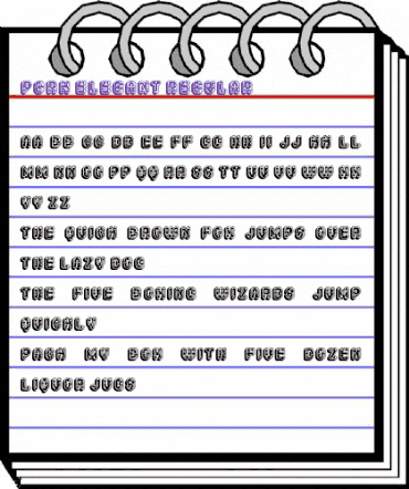 Pork Elegant Regular animated font preview