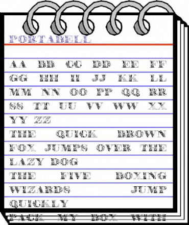 Portabell Regular animated font preview