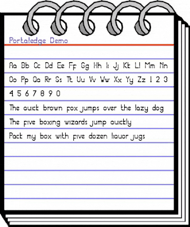 Portaledge Demo Regular animated font preview