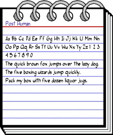 Post Human Regular animated font preview Post Human Regular animated font preview