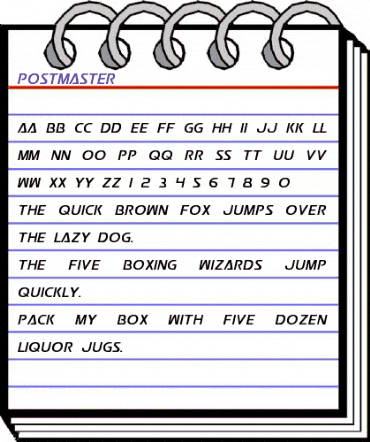 Postmaster Regular animated font preview Postmaster Regular animated font preview