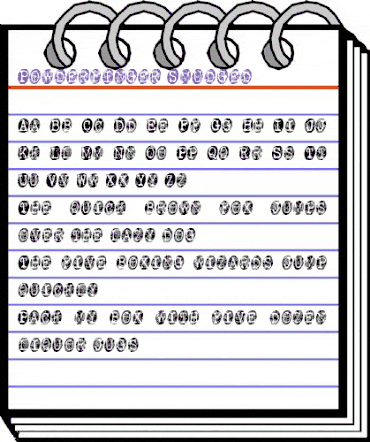 Powderfinger Smudged Regular animated font preview