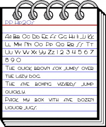 PP_Hip20s Regular animated font preview