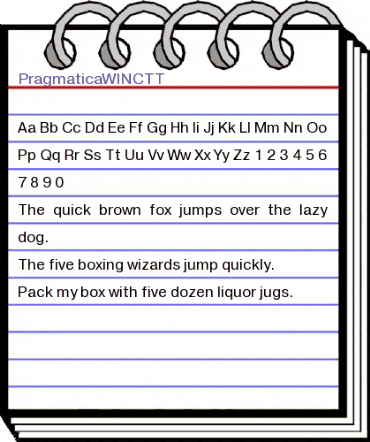 PragmaticaWINCTT Regular animated font preview PragmaticaWINCTT Regular animated font preview