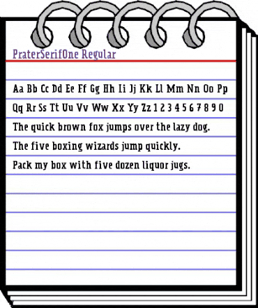 PraterSerifOne-Regular Regular animated font preview
