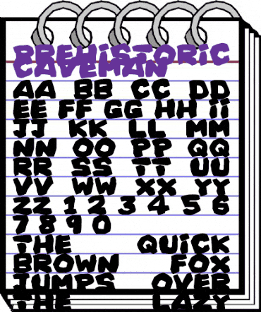 Prehistoric Caveman Regular animated font preview Prehistoric Caveman Regular animated font preview