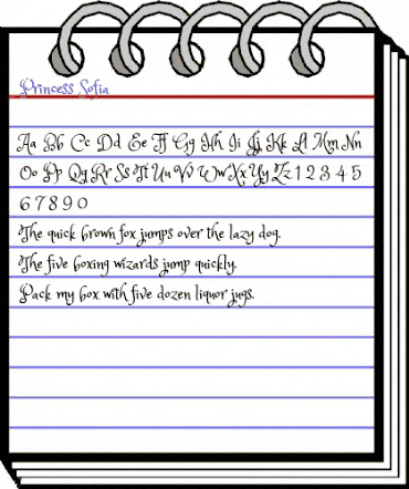 Princess Sofia Regular animated font preview Princess Sofia Regular animated font preview