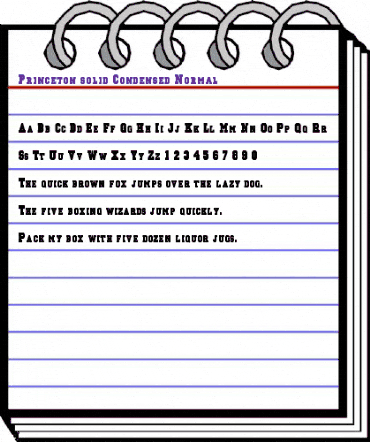 Princeton Solid-Condensed Normal animated font preview Princeton Solid-Condensed Normal animated font preview