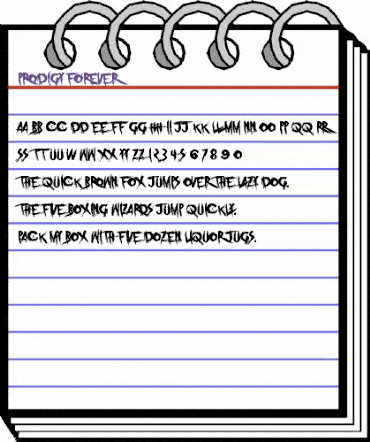 Prodigy Forever Regular animated font preview