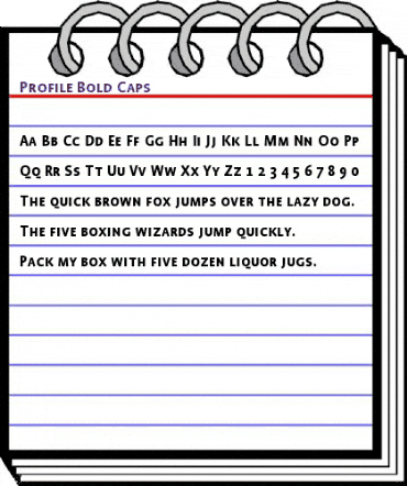 Profile Bold animated font preview Profile Bold animated font preview