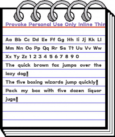 Provoke-Personal-Use-Only Inline-Thin animated font preview Provoke-Personal-Use-Only Inline-Thin animated font preview