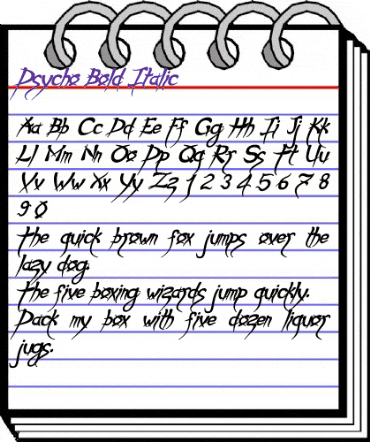 Psycho Bold Italic animated font preview Psycho Bold Italic animated font preview