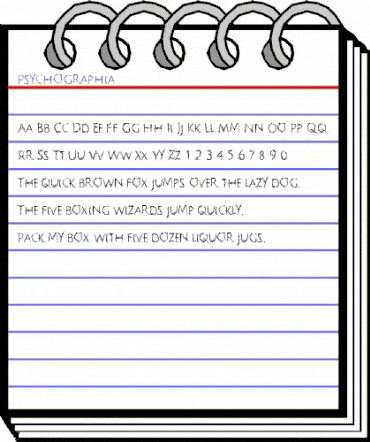 Psychographia Regular animated font preview Psychographia Regular animated font preview