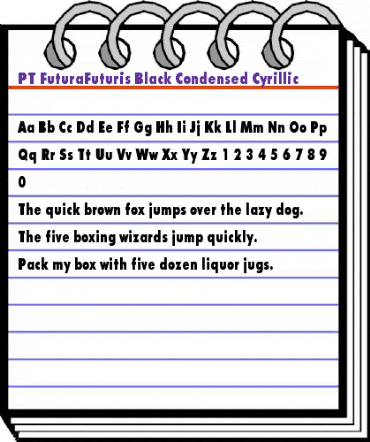 FuturaFuturisXCondC Regular animated font preview FuturaFuturisXCondC Regular animated font preview