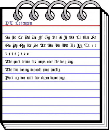 PT Lohengrin Normal animated font preview