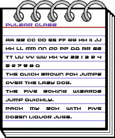 Pulsar Class Regular animated font preview Pulsar Class Regular animated font preview