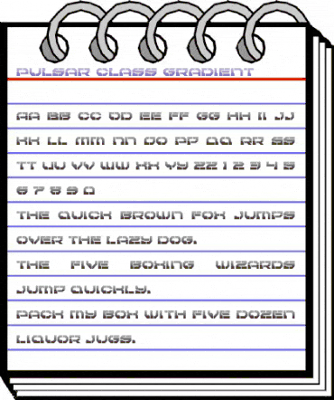 Pulsar Class Gradient Regular animated font preview Pulsar Class Gradient Regular animated font preview