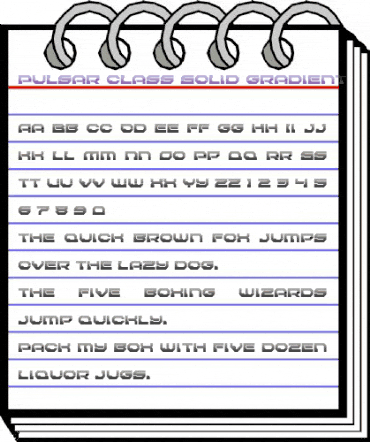 Pulsar Class Solid Gradient Regular animated font preview Pulsar Class Solid Gradient Regular animated font preview
