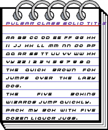 Pulsar Class Solid Title Italic Italic animated font preview Pulsar Class Solid Title Italic Italic animated font preview