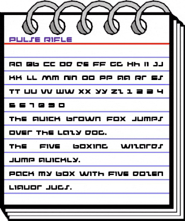 Pulse Rifle Regular animated font preview Pulse Rifle Regular animated font preview