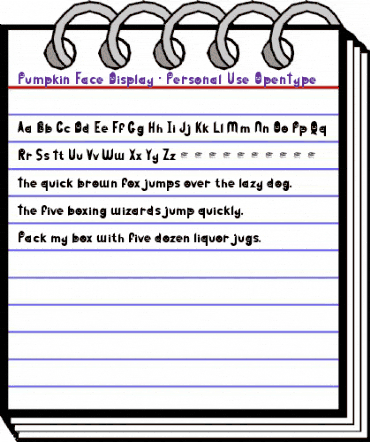 Pumpkin Face Display Regular animated font preview