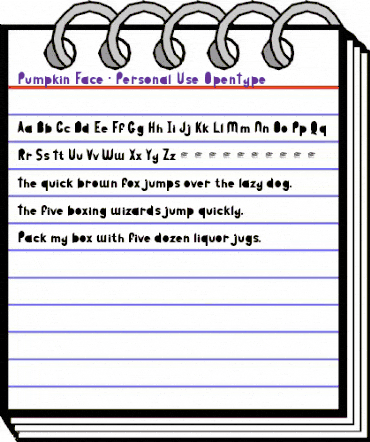 Pumpkin Face - Personal Use Regular animated font preview