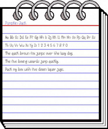 Pumpkin Jack Regular animated font preview