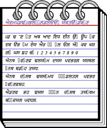 PunjabiAmritsarSSK BoldItalic animated font preview