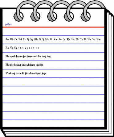 puttroe Regular animated font preview